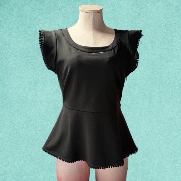 Ann Taylor Tops - BNWT Ann Taylor Black Peplum Blouse